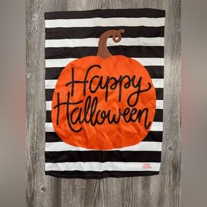 Taylor Shannon- “Happy Halloween” Pumpkin Flag (16in)